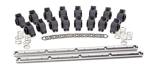 Roller Rocker Arm Set; 1.7; Shaft-Mount; MOPAR; Black; Fits BB Chrysler Engines