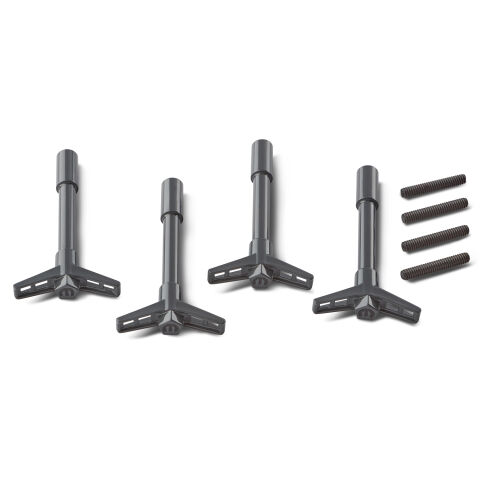 Engine Valve Cover Wing Nuts; Steel; Shark Gray; Mopar Logo; 1/4-20 Thread; 4 Pk