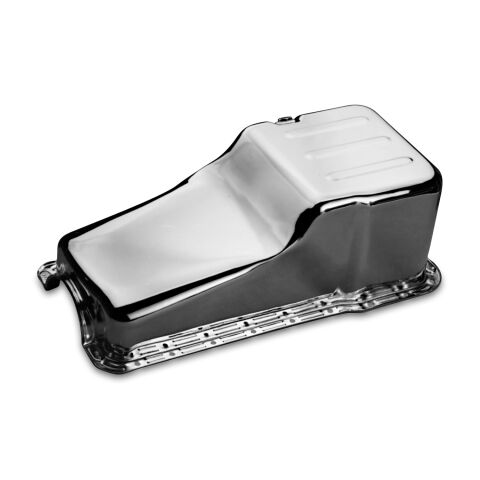 Engine Oil Pan; Street Model; Chrome Plated; Fits SB Ford 221-260-289-302 Engine