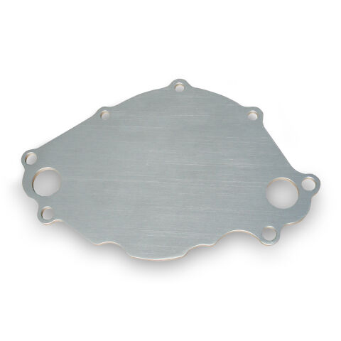 Water Pump Backing Plate; SB Ford Engines; Billet Aluminum; Natural Finish