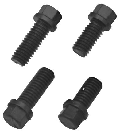 Header Bolts; Hex Head; 3/8-16 X 1 Inch; Black Oxide Finish; Pack of 12 Pieces