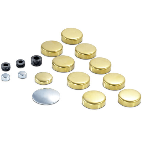 Brass Freeze Plug Kit; For Chrysler 318-360 Engines; All Sizes Needed Included