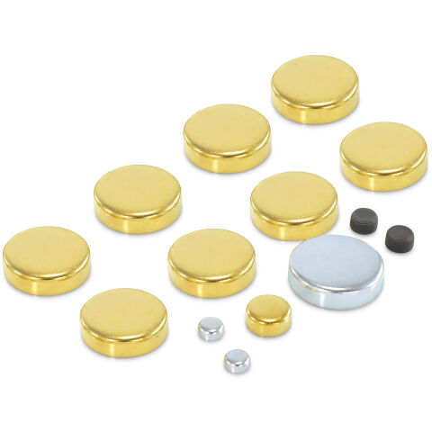 Brass Freeze Plug Kit; For Pontiac V8 Engines; All Sizes Needed Included