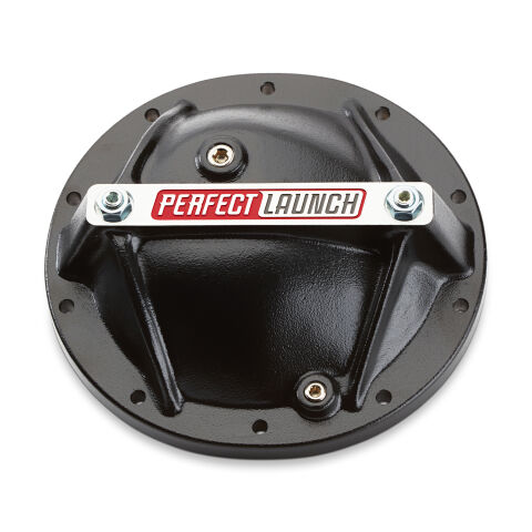 Differential Cover; Perfect Launch Model; Fits GM 10 Bolt 8.2/8.5; Alum; Black