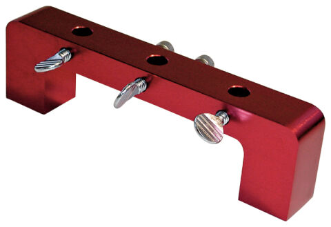 Magnetic Deck Bridge; Without Dial Indicator; 4-1/2 Bore Maximum; Red Anodized