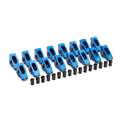 Engine Roller Rocker Arm Set; 1.6 Ratio 7/16 Stud; Extruded Type ; Fits Olds V8