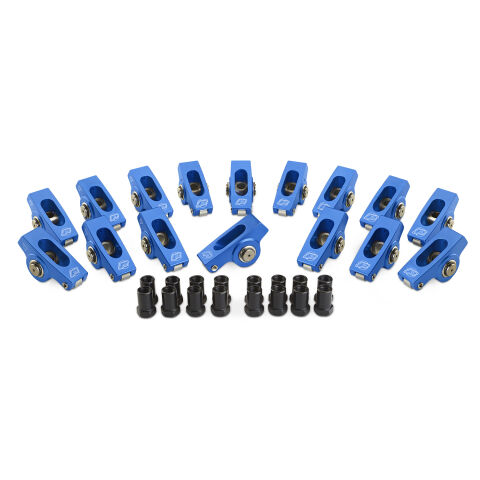 Engine Roller Rocker Arm Set; 1.6 Ratio 7/16 Stud; Extruded Type ; Fits SB Ford