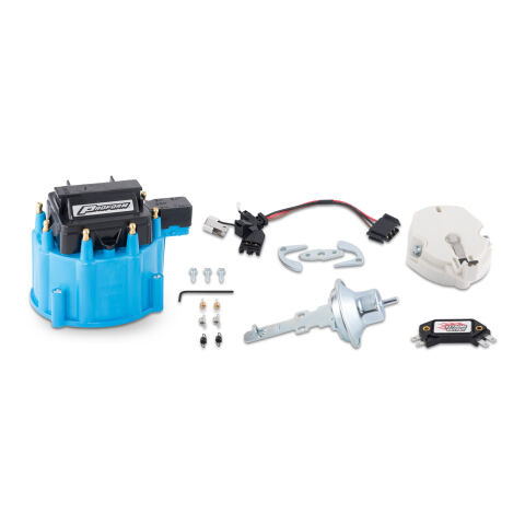 Engine Distributor Tune-Up Kit; Fits GM HEI V8 Dist w/Internal Coil; Blue Cap