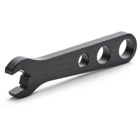 Aluminum AN Hex Wrench For -4AN; 9/16 Inch Fittings; Black Anodized; Sold Each