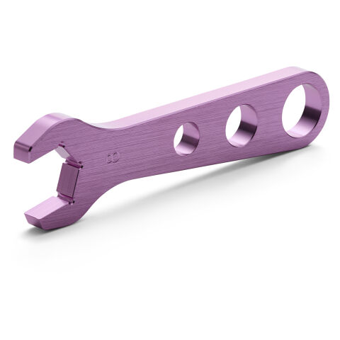 Aluminum AN Hex Wrench For -8AN; 13/16 Inch Fittings; Pink Anodized; Sold Each