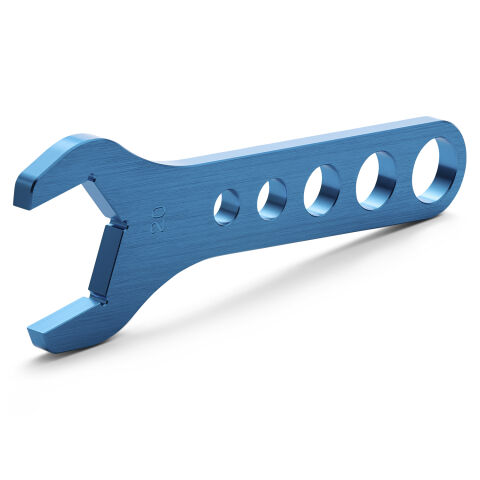 Aluminum AN Hex Wrench For -20AN; 1-3/16 Inch Fittings; Dark Blue Anodized; Each