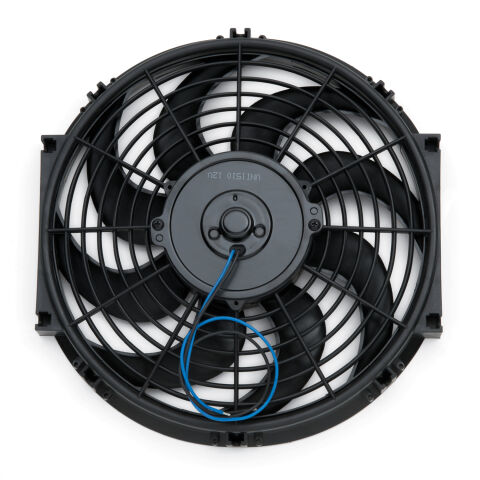 Electric Radiator Fan; Universal High Perf. S-Blade Model; 12 Inch; 1200CFM