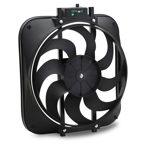 S-Blade Radiator Fan; High Performance Model with Thermostat; 15 In; 2800CFM