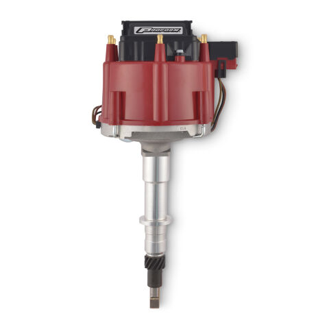 HEI Distributor; Street/Strip; Built-In Coil; Red Cap; Fits AMC Inline 6 Engines
