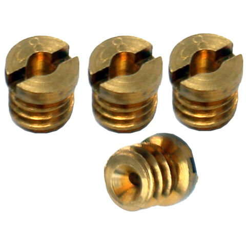 Carburetor Idle Feed Restriction Kit; 0.35 In. Brass Material; Set of 4 Pieces