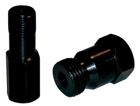 Air Hold Adapter Set; 14mm/18mm Sizes; For Use In Spark Plug Holes; Black Finish