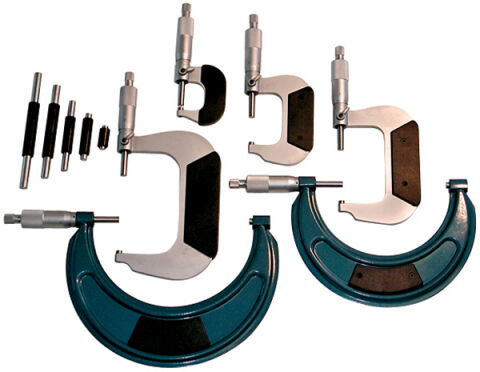 Micrometer; 4 Inch to 6 Inch Range; .0001 Increments; Carrying Case Included