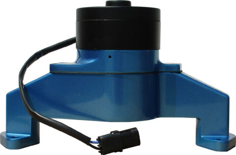 Electric Engine Water Pump; Aluminum; Blue Powder Coat; Fits BB Chevy Engines