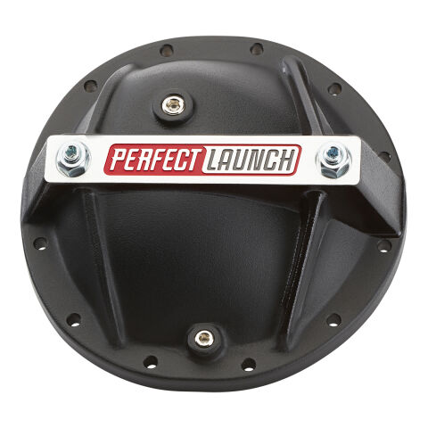 Differential Cover; 'Perfect Launch' Model; Fits GM 12 Bolt; Aluminum; Black
