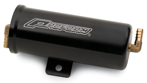 Radiator Overflow Canister; Billet Aluminum; Universal; PROFORM; Anodized Black